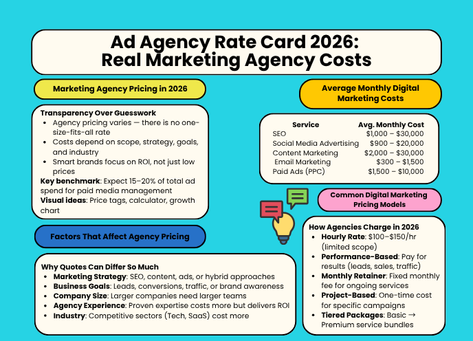 ad agency rate card