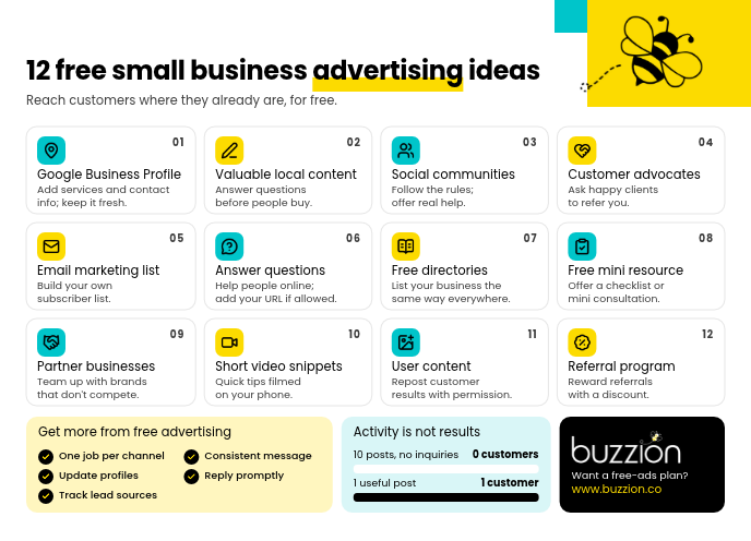 free small business advertising